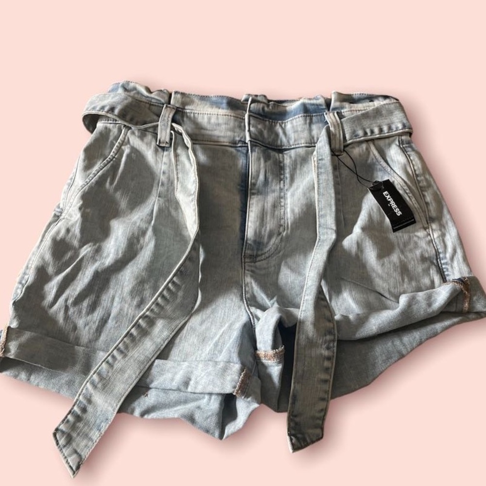 Express High Rise Jean Shorts